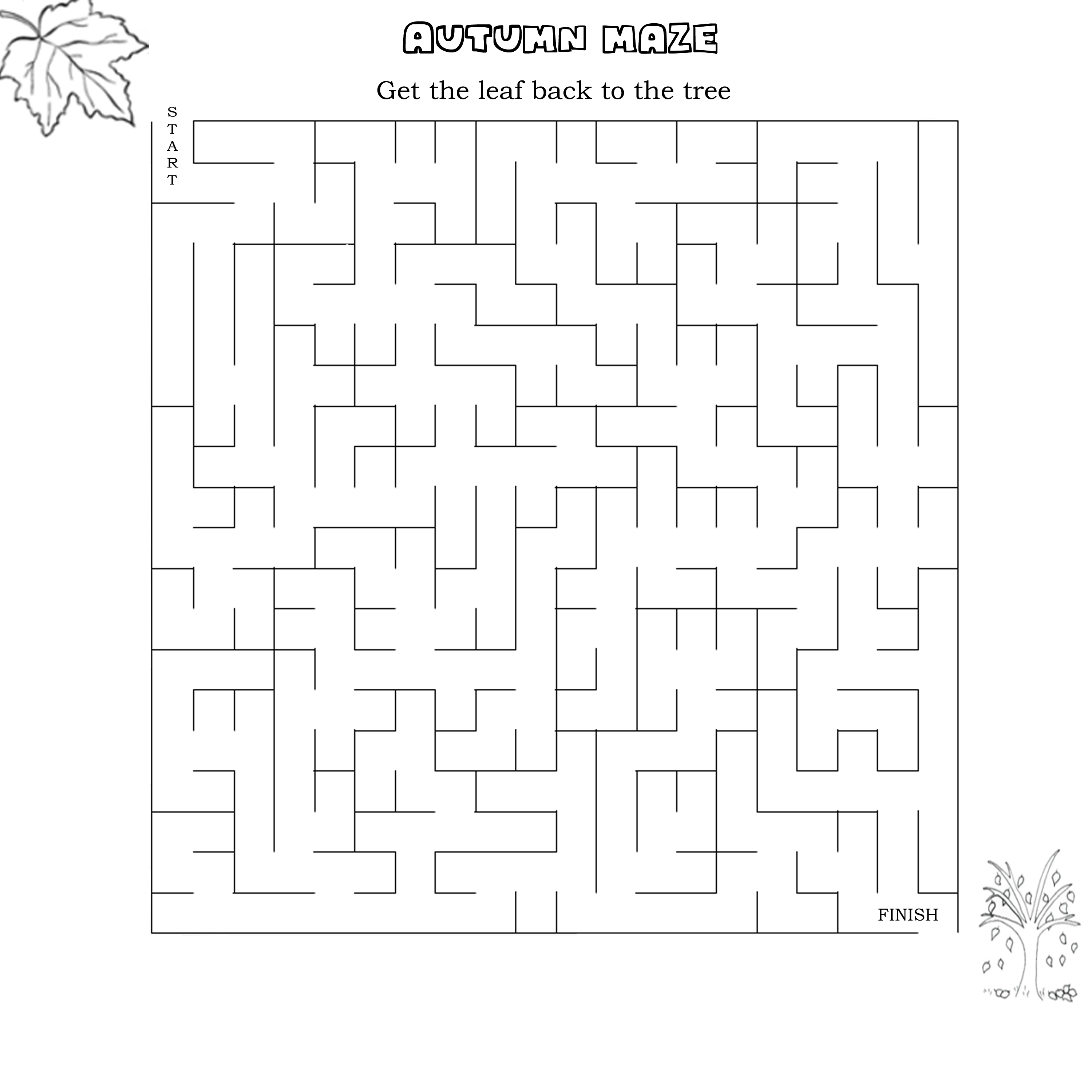 Maze - Printable - Worksheet