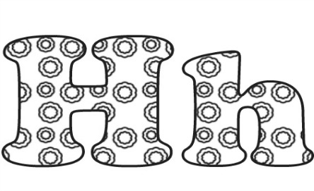 Learning ABC: The letter H