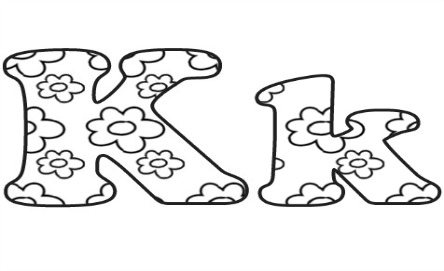 Learning ABC: The letter K