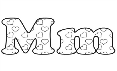 Learning ABC: The letter M