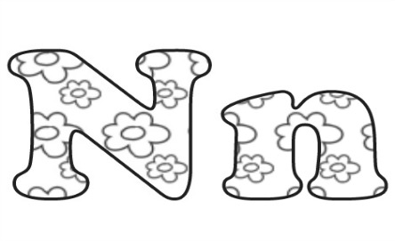 Learning ABC: The letter N