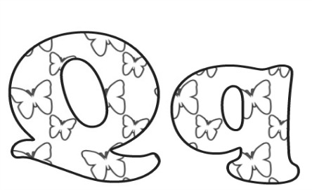 Learning ABC: The letter Q