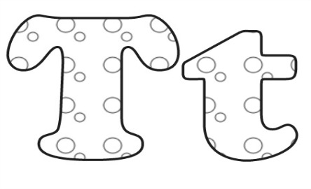 Learning ABC: The letter T