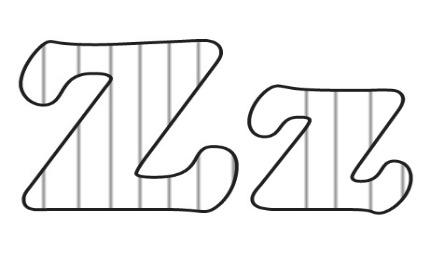 Learning ABC: The letter Z