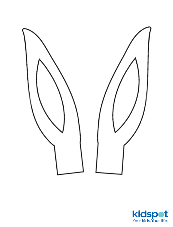 Bunny ears template coloring page - Easter Template  Easter bunny ears  template, Bunny ears template, Easter templates