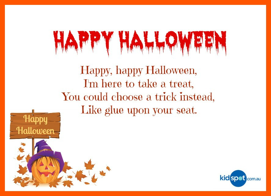 Resultado de imagen de halloween poems for kids