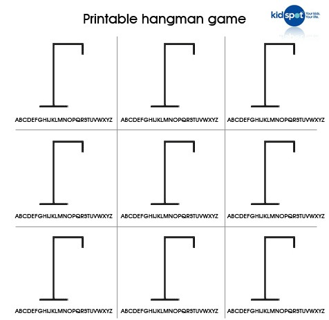 Free printable hangman game
