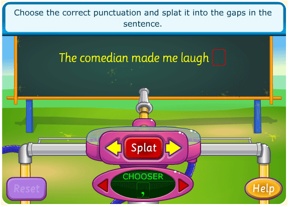 Punctuation - Kids Online - Online Games