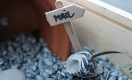 Make a fairy's mailbox for your fairy garden