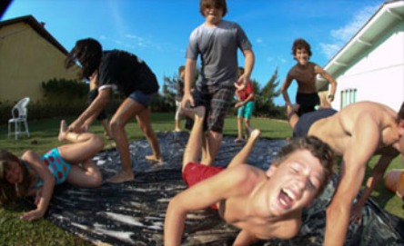 Make your own slippery slide