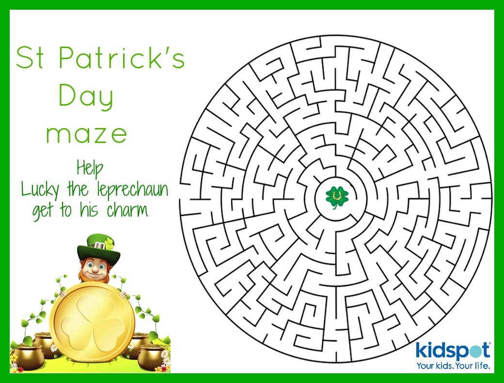 St Patrick s Day Mazes FREE Printable