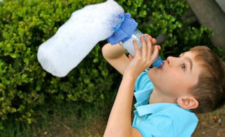 Make a bubble snake maker