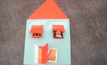 Who is inside the paper house?