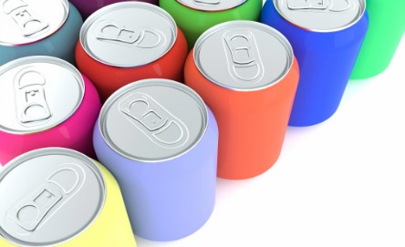 Spooky soda can bat