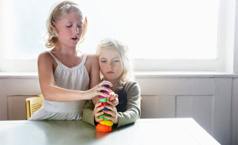 Play dough tower