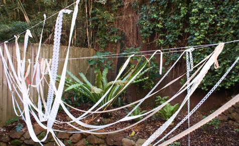 Tea party ribbon craft