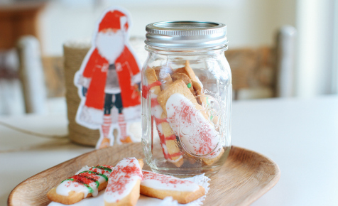 Decorated Christmas sticks