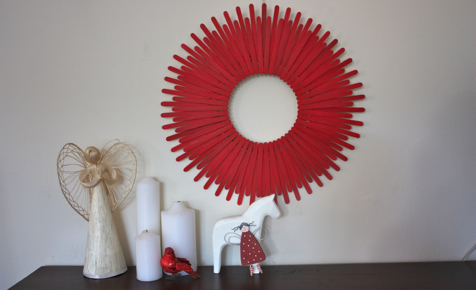 Paddle pop wreath