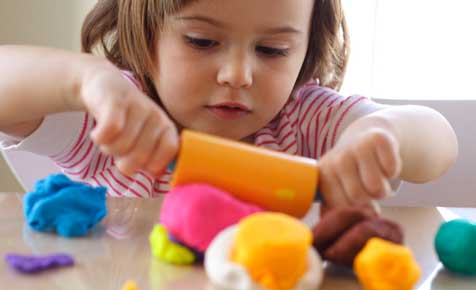 Play dough games + play dough recipe