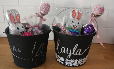 How to make Easter egg hunt buckets