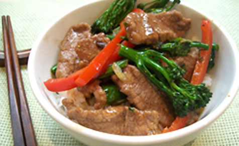 Five spice lamb stir fry