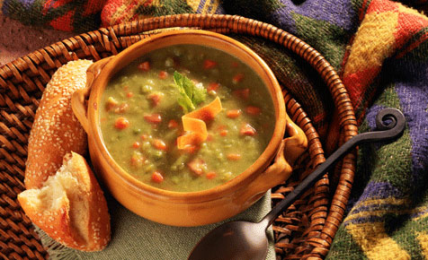 Green pea and ham soup recipe