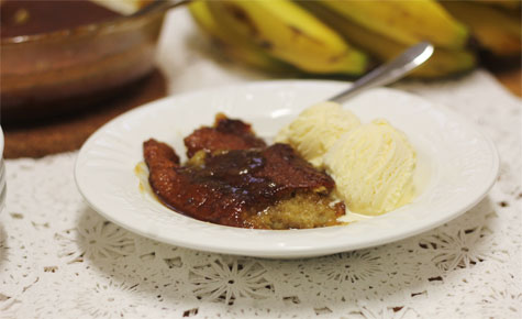 Banana butterscotch pudding