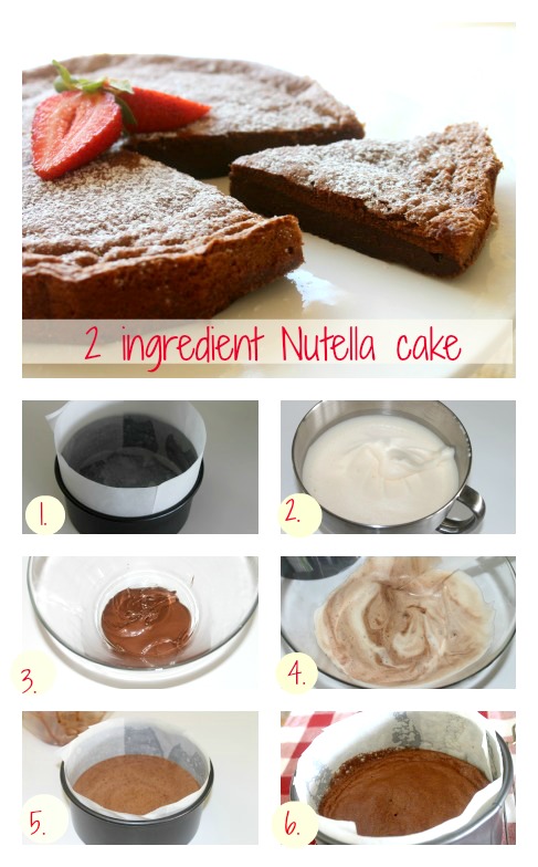 2 ingredient Nutella cake