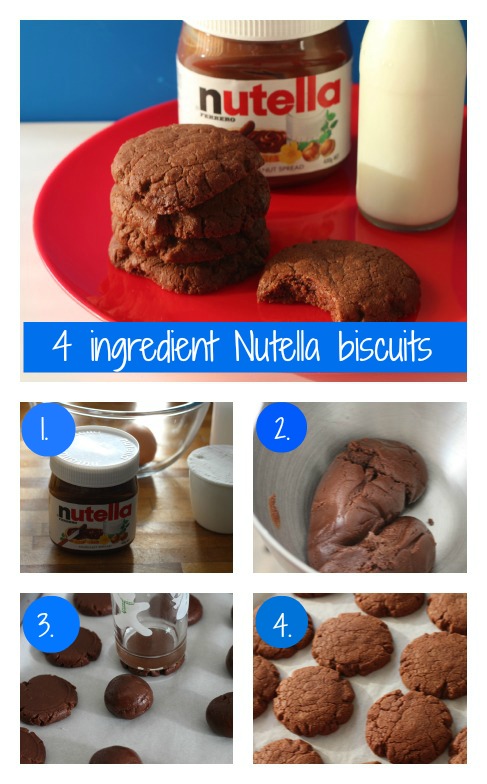 4 ingredient Nutella biscuits