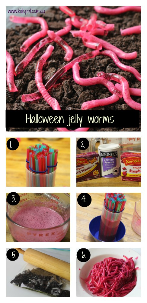 Halloween jelly worms