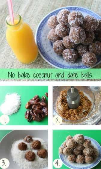 Coconut and date balls