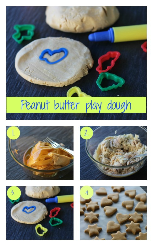 Peanut butter play dough