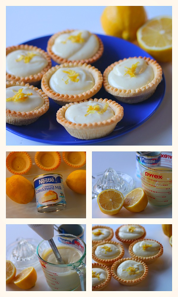 3 ingredient lemon tarts