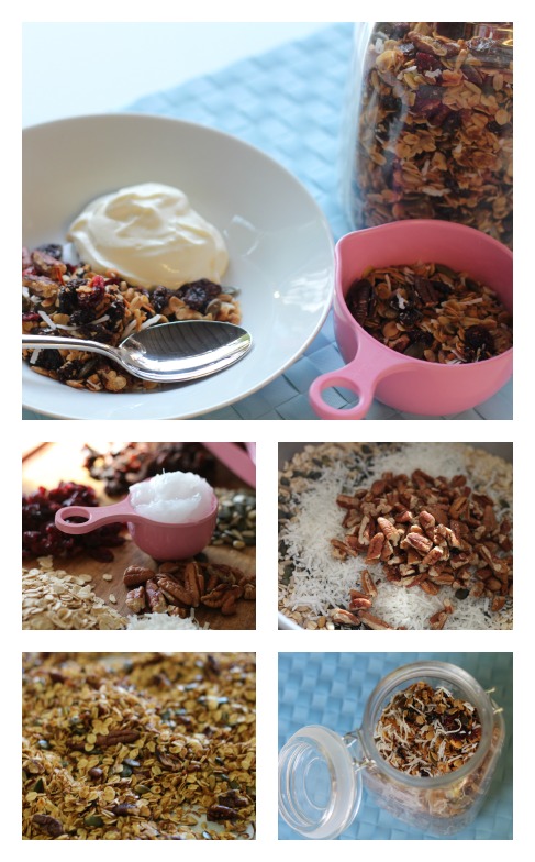 Coocnut oil granola