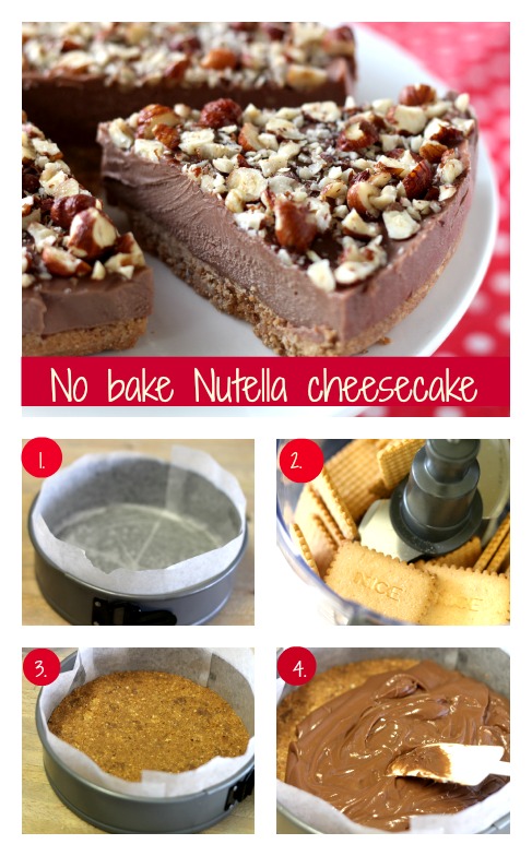 No bake Nutella cheescake