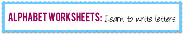 Learning the ABC: How to worksheets