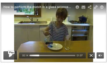 Crazy science boy in lab