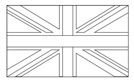 de quelles couleurs est le drapeau in english