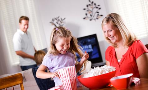 Have a fun family movie night at home