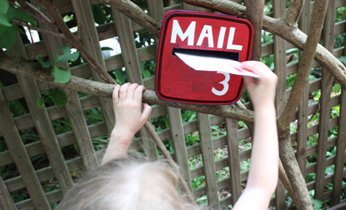 Ice cream container mailbox