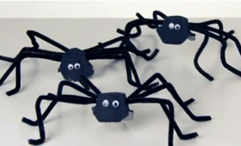 Egg carton spiders