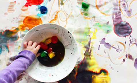 Make ice paints