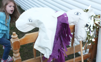 Make a paper hobby horse