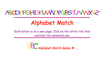Alphabet Match online game for preschoolers