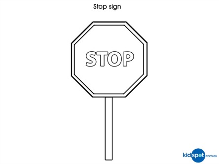 traffic signs coloring page