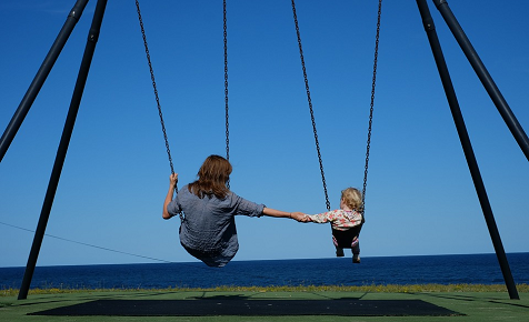 Workout with kids at the playground
