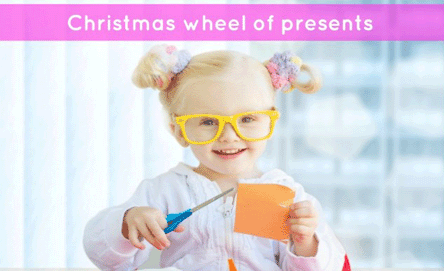 Christmas wheel of presents