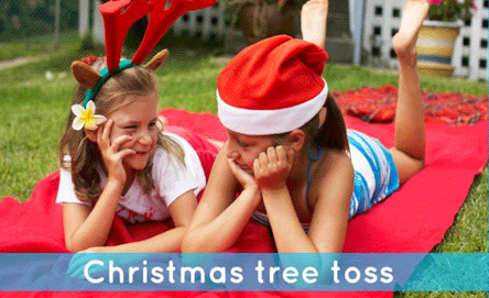 Christmas tree toss