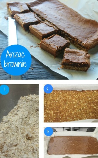 Anzac brownie