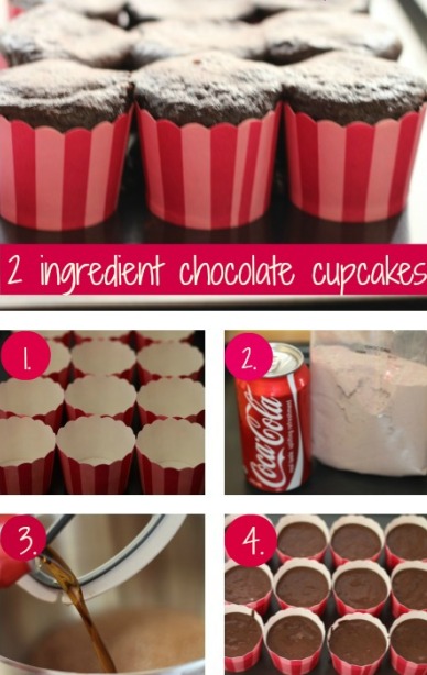 2 ingredient cupcakes